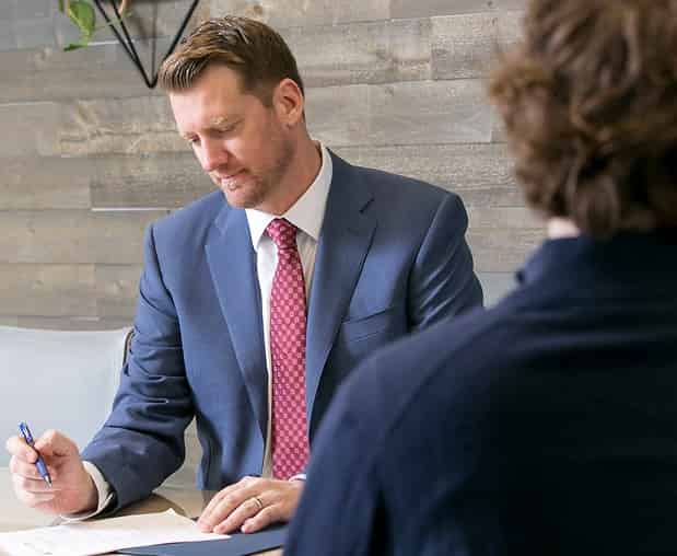 Attorney Scott writing